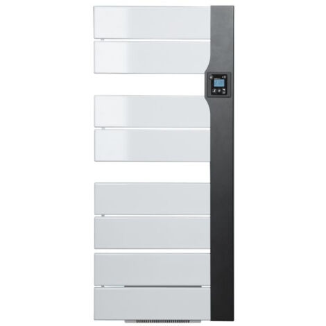 Sèche-serviettes avec soufflerie 1500W Blanc et Anthracite BALICA - INTUIS - M109225 (1/5)