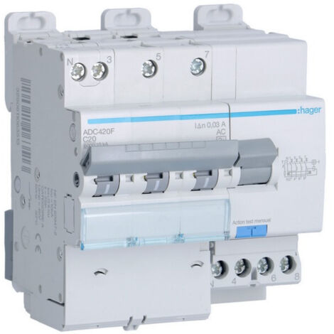Disjoncteur Différentiel 3P+N 6-10kA courbe 20A 30mA type AADC420F