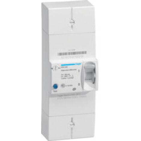 Hager – Disjoncteur différentiel 2P 15/45A 500mA instantané – Protection contre les surcharges et courts-circuits – HDA245 (1/4)