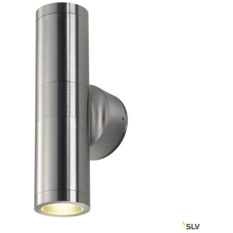 Appliques extérieures ASTINA applique extérieure alu brossé GU10/TCR50-SE 2x 11W max IP44 - SLV 228776