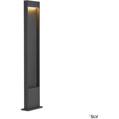 Bornes Extérieures LED FLATT 100 borne extérieure anthracite LED 97W 3000K/4000K IP65 - SLV 1002958