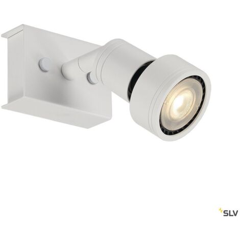 Plafonniers intérieurs PURI applique et plafonnier intérieur simple blanc mat GU10/QPAR51 50W max - SLV 147361