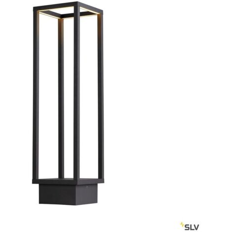 Borne extérieure QUADRULO gris LED 7W 3000K IP55 - SLV - 1005442 (1/5)