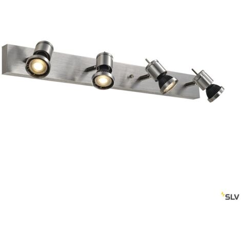 Plafonniers intérieurs ASTO applique et plafonnier quad alu brossé 4x GU10 max. 75W - SLV 147444 (1/5)