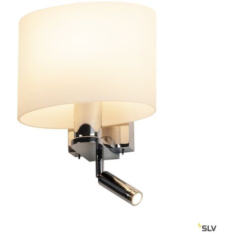 Liseuses KENKUA SPOT applique intérieurechrome/opale E27 40W max liseuse LED 3000K - SLV 1002855
