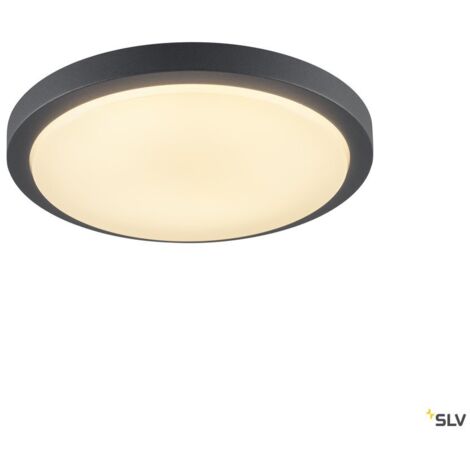 Rond AINOS gris 22W LED 3000K avec détecteur - SLV - 229975 (1/5)