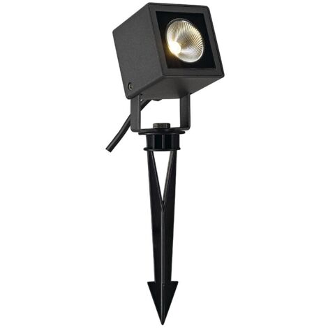 Project. ext. NAUTILUS 10 spot piquet carré gris LED 85W 3000K IP65 - SLV - 231035 (1/5)