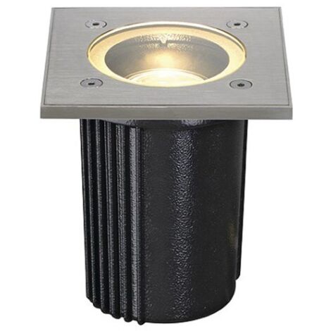 Encastré de sol DASAR EXACT 116 GU10 carré inox 316 max. 35W IP67 - SLV - 228434 (1/3)