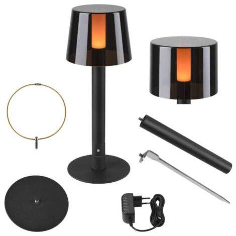 Sans fil TAHA Set de luminaires IP65 2700 K variable noir - SLV - 1007380 (1/5)