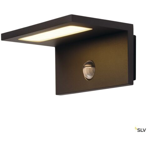 Applique avec détecteur ANGOLUX S gris LED 98W 3000K IP44 - SLV - 1001969 (1/5)
