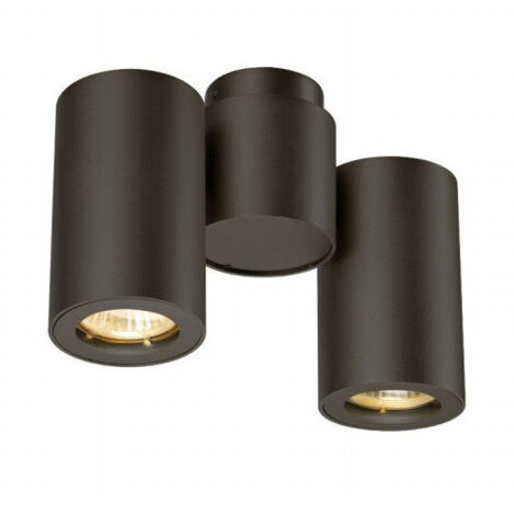 Spot double ENOLA B applique et plafonnier noir GU10 max. 2x50W - SLV - 151830 (1/3)