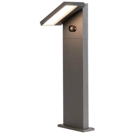 Borne ABRIDOR 60 HYBRID solaire 2200/2700 K IP65 gris bord de mer - SLV - 1008543 (1/3)