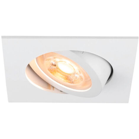 Spot encastré NEW TRIA® 68 int carré orientable blanc GU10 10W IP 20 - SLV - 1007371 (1/3)