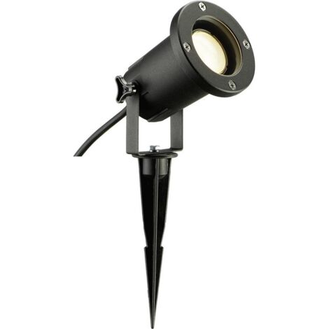 SLV – Projecteur à piquer LED 11 W noir – Aluminium – IP65 résistant à l'eau – Piquet de terre inclus – Plage de pivotement 180° - S46961