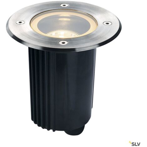 SLV – Luminaire extérieur encastrable 229320 GU10 35 W – Aluminium IP67 – Inclinable et pivotable – Pour éclairage extérieur moderne