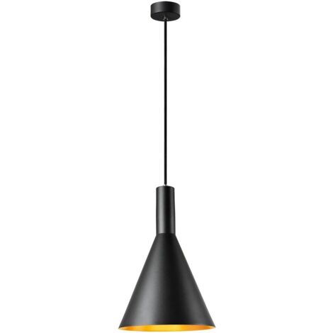 Suspension intérieure PHELIA 30 Ø 28 cm noir/doré E27 23W max - SLV - 1002950 (1/3)