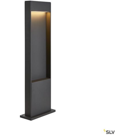 Bornes Extérieures LED FLATT 65 borne extérieure anthracite LED 97W 3000K/4000K IP65 - SLV 1002956