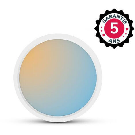 Plafonnier LED Rond - 18W - 1900lm - CCT 3000-6000K - Ø235mm - Blanc - Garantie 5 ans (1/5)