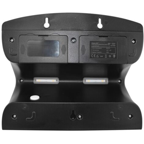 APPLIQUE MURALE LED SOLAIRE 8W 4000K NOIR + DÉTECTEUR (1/10)