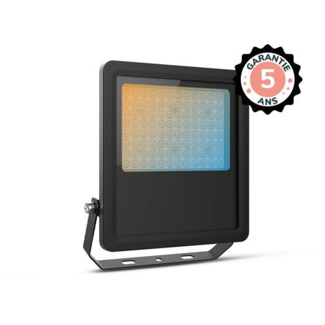 Projecteur LED Noir 70W CCT IP65 - Éclairage Puissant 9500lm - 3 Températures de Couleur - Garantie 5 ans (1/5)