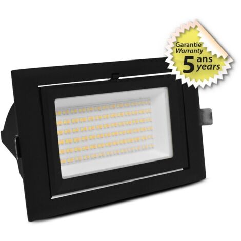 Spot LED STELLA - CCT inclinable avec alimentation 32/38W Miidex Lighting® noir - cct (1/7)