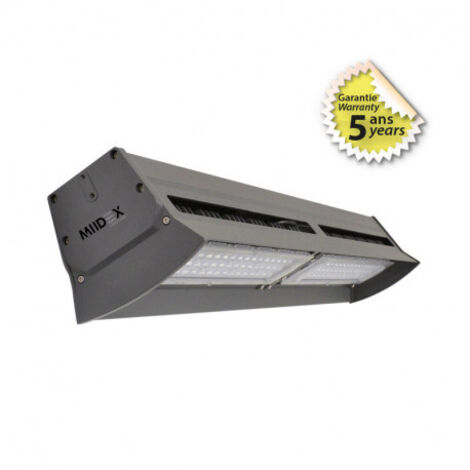 Lampe industrielle LED intégrées gris anthracite 925 x 155 x 130mm - 150W - 18150Lm (1/5)