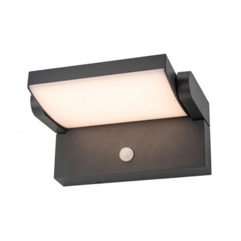 Applique Murale Orientable LED 12W 720lm Détecteur 4000K Gris IP54 (1/9)