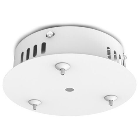 Filin de suspension LUNA II - Longueur 1,5 m - Patère incluse - Blanc - Ø150mm - IP20 (1/5)