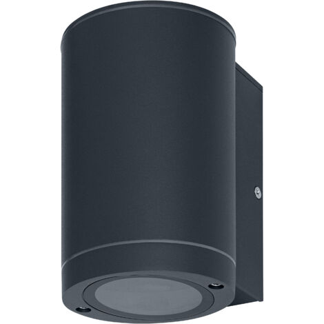 Lumière murale LEDVANDED LED pour 1x ampoules GU10, lumière de conception pour l'extérieur, pour l'éclairage indirect à 1 face, en aluminium de haute qualité en gris foncé, mur de faisceau d'endura UP (1/7)