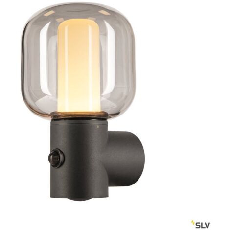 Applique extérieure OVALISK gris LED 96W 3000/4000K détecteur de mo - SLV - 1004679 (1/5)