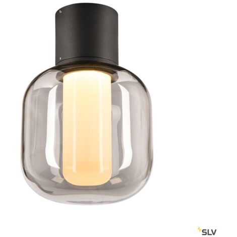 Plafonnier extérieur OVALISK gris LED 75W 3000/4000K interrupteur C - SLV - 1004677