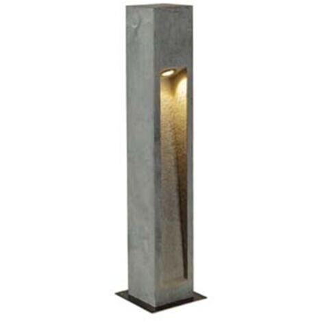 Borne extérieure ARROCK STONE 50 gris LED 9W 3000K IP55 basalte inox 304 - SLV - 231370