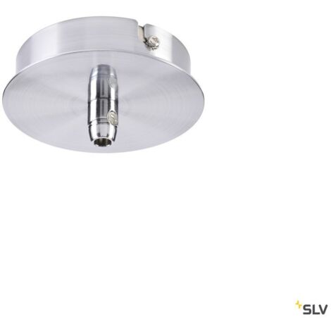 Patère FITU intérieure 1 passe-fil ronde chrome - SLV - 132605