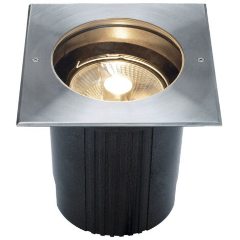 Encastré de sol carré QPAR111 DASAR 215 inox 316 max. 75W IP67 - SLV - 229234 (1/3)