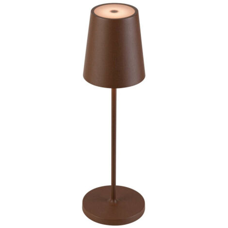 Lampe à poser VINOLINA TWO sans fil IP65 2200/2700/3000 K TOUCH rouille - SLV - 1007695 (1/5)