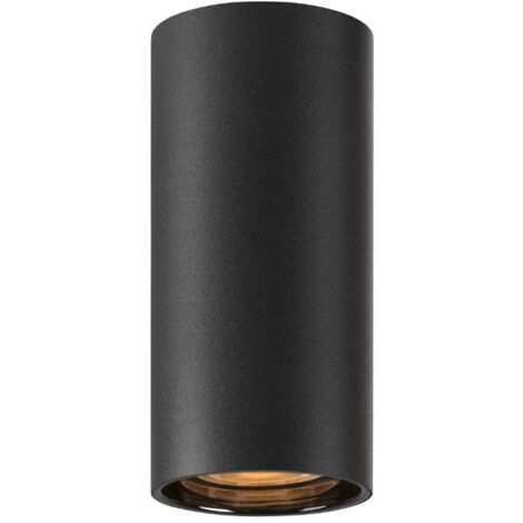 Plafonnier ASTO TUBE cylindrique GU10 1x max. 10W noir - SLV - 1006439