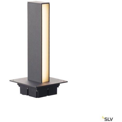 Borne extérieure H-POL 30 gris LED 9W 3000K IP55 - SLV - 232155 (1/5)