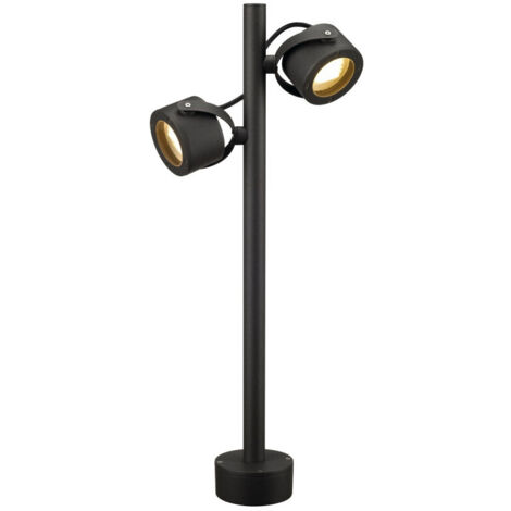Borne extérieure SITRA 360 gris GX53/TCR-TSE 2x 9W max IP44 - SLV - 231505 (1/3)