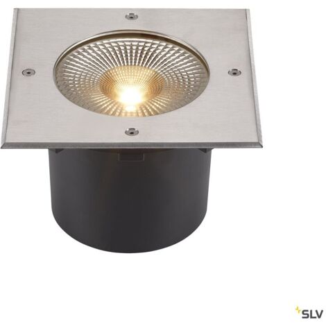 Encastré de sol extérieur ROCCI 200 carré inox LED 16W 3000K IP65/IP67 - SLV - 1006105 (1/5)