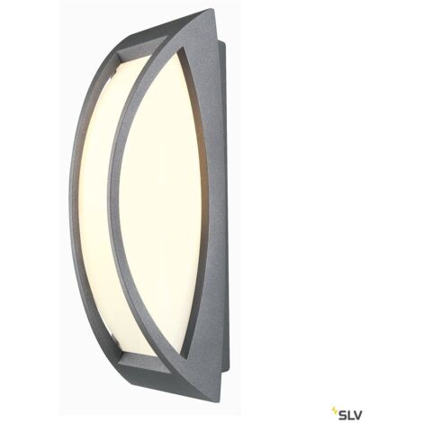 Applique extérieure MERIDIAN gris E27 25W max IP54 - SLV - 230445