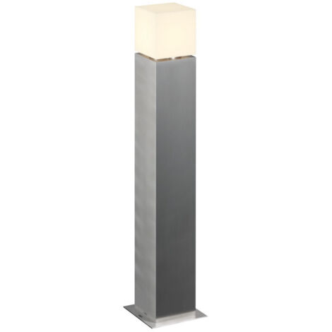 Borne extérieure SQUARE POLE 90 inox E27 20W max IP44 inox 304 - SLV - 1000346