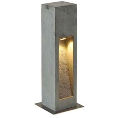 Borne extérieure ARROCK STONE 75 gris LED 9W 3000K IP55 basalte inox 304 - SLV - 231371