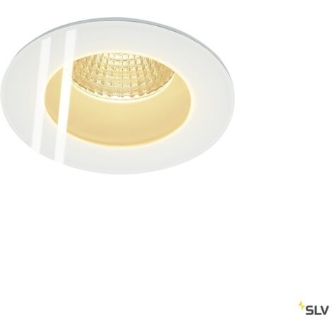 Spot encastré PATTA-F rond blanc 12W 3000K 38° alim incluse - SLV - 114441