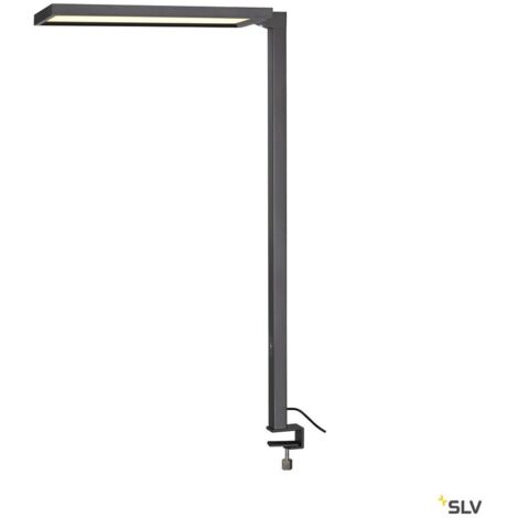 Lampe à poser int WORKLIGHT noir LED 79W 4000K avec étau de serrage UGR19 - SLV - 1005392 (1/5)
