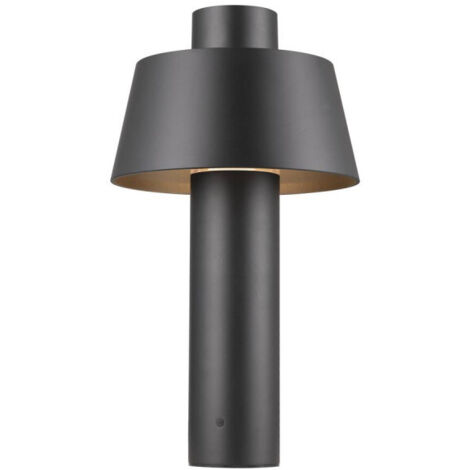 Borne PHOTONI 45 extérieur conique noir E27 13W IP65 bord de mer - SLV - 1007587 (1/4)