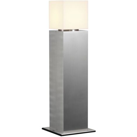 Borne extérieure SQUARE POLE 60 inox E27 20W max IP44 inox 304 - SLV - 1000345