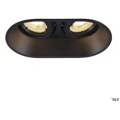 Spot encastré intérieur HORN double noir GU10/QPAR51 25W max - SLV - 1006121 (1/3)