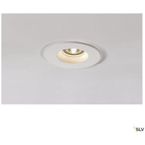 Encastré PLASTRA GU10 rond plâtre 35W max. - SLV - 148070 (1/5)