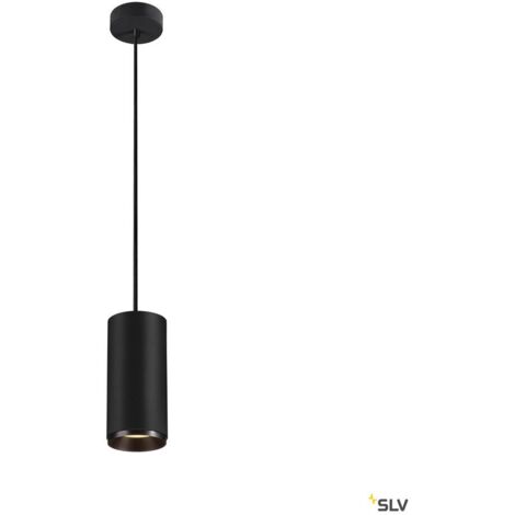 Suspension LED NUMINOS® L intérieur noir/noir LED 28W 60° UGR 22 - SLV - 1004348 (1/4)