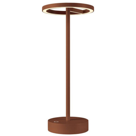 Lampe à poser VINOLINA ONE sans fil IP54 2700 K TOUCH rouille - SLV - 1007358 (1/5)